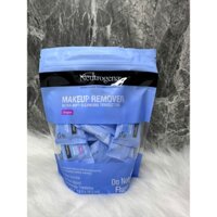 Neutrogena Makeup Remover Wipes khăn mini tẩy trang dùng cho lớp trang điểm không thấm nước (20 gói nhỏ)