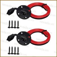 Nev ♕ 2 Đầu nối SAE Ổ cắm điện 12AWG SAE Ổ cắm điện Cổng kết nối Sidewall Dây nịt chống nước cho chảo năng lượng mặt trời