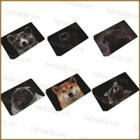 Nev ♕ 40x60cm Thảm cửa chống trượt họa tiết chó dễ thương Thảm lót cửa chùi chân Thảm trải sàn nhà bếp Thảm trải sàn