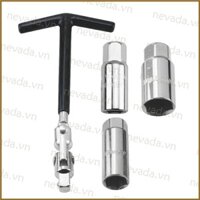 Nev ♕ Bugi Ổ cắm cờ lê T Tay cầm Công cụ loại bỏ bugi bằng thép không gỉ 16mm 18mm 21mm cho ô tô xe máy Mai