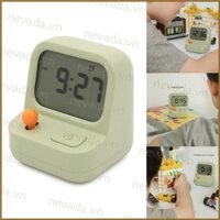 Nev ♕ Đồng hồ báo thức hẹn giờ đa chức năng Trẻ em học lập kế hoạch thời gian Đồng hồ đếm ngược có đèn nền cho nhà bếp và đinh tán trẻ em