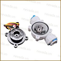 Nev ♕ Food-Grade Switch Hall Effect Flowmeter Fluid Meter Counter 0 3-10L min 3 8 inch