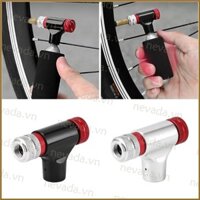 Nev ♕ Xe đạp CO2 Máy bơm hơi Đầu xe đạp Van lạm phát Đầu núm lạm phát Vòi phun xe đạp Van lạm phát nhanh Accessor