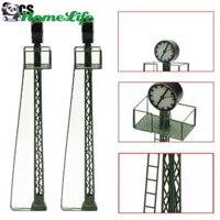[Nevertl] 2 Chiếc Mô Hình Đèn Đường Sắt Lưới Cột Đèn, Đường N Bố Trí Ánh Sáng