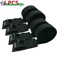 [Nevertl] 4 Giá nóc ô tô Dây buộc xuống Dây đai Khóa hành lý Thuyền Kayak Ván lướt sóng Lashing