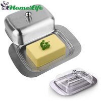 [Nevertl] Khay đựng bơ bằng thép không gỉ có nắp để đựng đồ nhà bếp