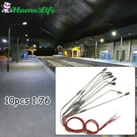 [Nevertl] Mô hình đèn đường sắt Bộ 10 đèn LED Guage 8CM