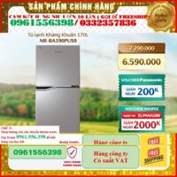 [New 100%]  Tủ lạnh Panasonic Kháng Khuẩn 170L NR-BA190PUS9 - Bộ Cảm biến EconavI