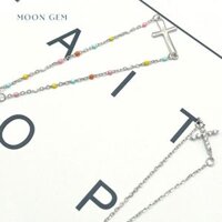 [NEW 2025] Cross Silver 925 Bracelet - Lắc tay thánh giá bạc 925 thiết kế thanh mảnh tinh tế MOONGEM, phụ kiện quà tặng