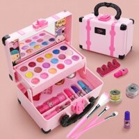 [NEW 2025] Hộp Đồ Chơi Trang Điểm make up Thật Cao cấp Cho Bé,  Đầy Đủ Dụng Cụ Phấn, Son, Làm Móng.