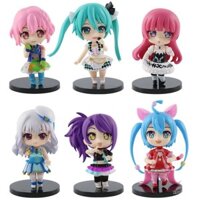 New 9cm Japan Anime Hatsune Miku Luka Action Figures  PVC Doll Model Toys Hand-made Beautiful Girl collection Girl gifts