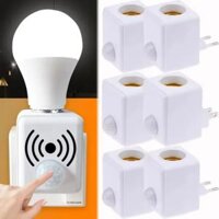 New AC110-220V treo tường LED con người cảm biến hồng ngoại giữ đèn thông minh chậm trễ E27 cổng vít cảm biến đầu Đèn adapter