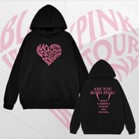 NEW Áo hoodie Born Pink Blackpink concert, Áo hoodie dày dặn hình in 2 mặt sắc nét