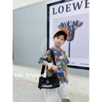 [NEW] Áo Phông Cộc Tay Bé Trai Họa Tiết Khủng Long 6-10 Tuổi - TôTô's Clothes