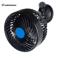 New Arrival 12V Car Mini Portable Suction Cup Air Fan 360 Rotating Strong Wind Cooler