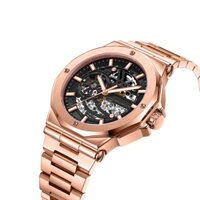 New Arrival Custom logo Watch Men Automatic Luxury Steel band Watches Skeleton Automatic Mechanical Watch