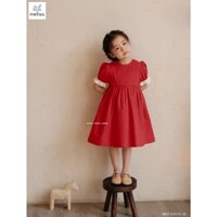 [NEW ARRIVAL] ĐẦM ĐỎ BÉ GÁI PASTEL VÁY PHỒNG