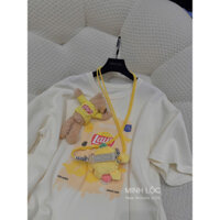 New Arrivals Overtee gấu Lays kèm gà kẹp điện thoại Free sz