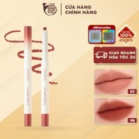[NEW - Be OVEEER Shade] Chì Kẻ Viền Môi Nhung Lì, Lâu Trôi, Thiết Kế 2 Đầu Hàn Quốc Romand Lip Mate Pencil - 0.5g