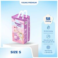 (New) BỈM YOUNG TÃ DÁN SIZE S REMIUM (4-8KG)