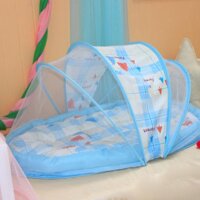 New Bộ 3 dây Di Động Cũi Cho Bé Ngủ Du Lịch Cũi Lưới Chống Muỗi Lều Tập Đi Bộ Giường Ngủ Cho bé 0-3 Năm tuổi Trẻ Sơ Sinh
