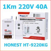 [NEW] Bộ công tắc điều khiển từ xa 1000m Honest HT-9220KG 40A-1Km bật tắt máy bơm nước máy rửa xe - HKS
