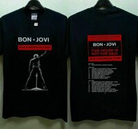 New Bon Jovi 2019 Tour Du Lịch Châu Âu Với Ngày Áo Thun Nam 100% Cotton Quà Tặng Sinh Nhật