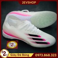 NEW CH [Ảnh Thật Tự Chụp] [ Tặng Túi] Giày Đá Bóng 𝗧𝗙 𝗔𝗱𝗶𝗱𝗮𝘀 𝗫 𝗚𝗛𝗼𝘀𝘁𝗲𝗱.𝟭 Trắng Hồng Đã Khâu