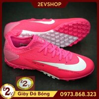 NEW CH [FreeShip] [Tặng Tất/Túi] Giày Đá Bóng 𝗧𝗙 𝗠𝗲𝗿𝗰𝘂𝗿𝗶𝗮𝗹 𝗩𝗮𝗽𝗼𝗿 Hồng Trắng Đã Khâu ; * ' ' ₁ :