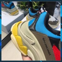 NEW- Chất -  [Số 1] | Ảnh Thật | Giày Balen Triple S Xanh Đỏ Nam Nữ . RẺ VÔ ĐỊCH XCv * ) ཻ