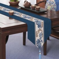 New Chinese Style Table Flag, Zen Style, Waterproof Long Tea Mat, Tablecloth, Tea Table, Coffee Tab
