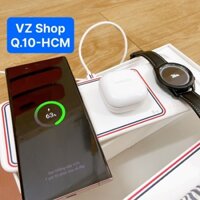 New Chính hãng-Đế sạc nhanh không dây 3 trong 1 Samsung Wireless Charger Trio-bảo hành 6 tháng