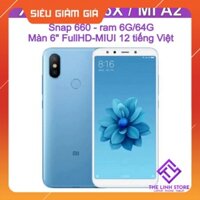 New Chính hãng  Điện thoại Xiaomi Mi 6X (Mi A2) có tiếng Việt - Snap 660 ram 6G 64G Hàng đẹp .
