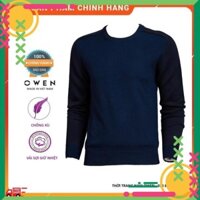 New . (CHỐNG XÙ) Áo len nam Owen cổ tròn màu xanh tím than ALD 80472 Cực Đẹp .1 . Đẹp . ✔️ . , ' New