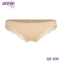 New Combo 3 quần silip trơn vải lụa phối ren annie QE830 mềm mại, gợi cảm, thông thoáng ôm trọn vòng mông ( màu ngẫu nhi