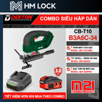 [NEW] COMBO MÁY CƯA LỌNG PIN 21V DEKTON M21-CS120BL - CHÂN PIN PHỔ THÔNG / MOTOR BRUSHLESS /6 CẤP ĐỘ / CẮT NGHIÊNG 45 ĐỘ