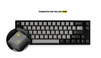 New FC660M PD Ash Yellow 66 Keys High-End Mechanical Keyboard 1.5mm PBT/PBT Double Shot Keycap/Sound Absorbing Pad/MX Cherry Mechanical Switch (KOR...