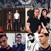 New _ Fred Perry Wheat Ear Mùa Hè Mới Nam Ve Áo POLO Áo Sơ Mi Âu Mỹ Đơn Giản Áo Sơ Mi Paul Áo Thun