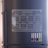 ⭐NEW ⭐Fridge Calendar Magnetic Message Board Refrigerator Stylish Transparent