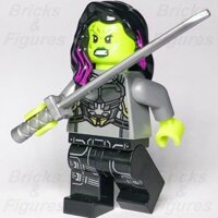 New Genuine LEGO Loose Minifigure Gamora - Silver Armor split from 76081 [Non Retail Packaging]