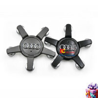[NEW]  [GIÁ SỐC - HÀNG CHÍNH HÃNG] Logo chụp mâm, lazang bánh xe ô tô Audi Q7 - 2 màu: Xám và Đen