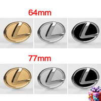 [NEW]  [GIÁ SỐC - HÀNG CHÍNH HÃNG]  Logo vô lăng xe ô tô biểu tượng Lexus, đường kính 64mm và 77mm