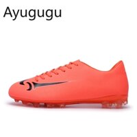 NEW Giày Bóng đá Bằng Da Microfiber Giày Bóng đá Không Trơn Trượt Giày Futsal Giày đá Bóng Dài Spike Giày Nam ⁿ