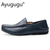 NEW Giày Nam Loafers Da Thật Shoesmale Casual Loafers Thoải Mái Giày Nam Lái Xe Mocassin Flats ⁿ