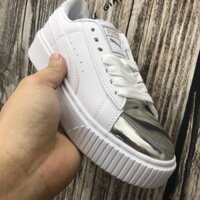 NEW Giày puma trắng mũi bạc