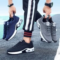 NEW giày thể thao nam Đen sneaker Đệm khí giầy chạy bộ nam