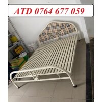 [NEW] Giường sắt đơn 80cm 1m 1m2 1m4 1m6 1m8 sơn tĩnh điện, sắt dày dặn cứng cáp chịu lực tốt giá xưởng