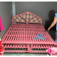 [NEW] Giường sắt đơn 80cm 1m 1m2 1m4 1m6 1m8 sơn tĩnh điện, sắt dày dặn cứng cáp chịu lực tốt giá xưởng HCM