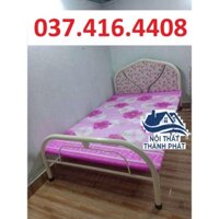 [NEW] Giường sắt đơn 80cm 1m 1m2 1m4 1m6 1m8 sơn tĩnh điện, sắt dày dặn cứng cáp chịu lực tốt