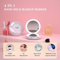 [NEW] Gương trang điểm mini YEELIGHT Hand-held Makeup Mirror C20 (sạc dự phòng, gương HD 3x, đèn LED, sưởi ấm tay)